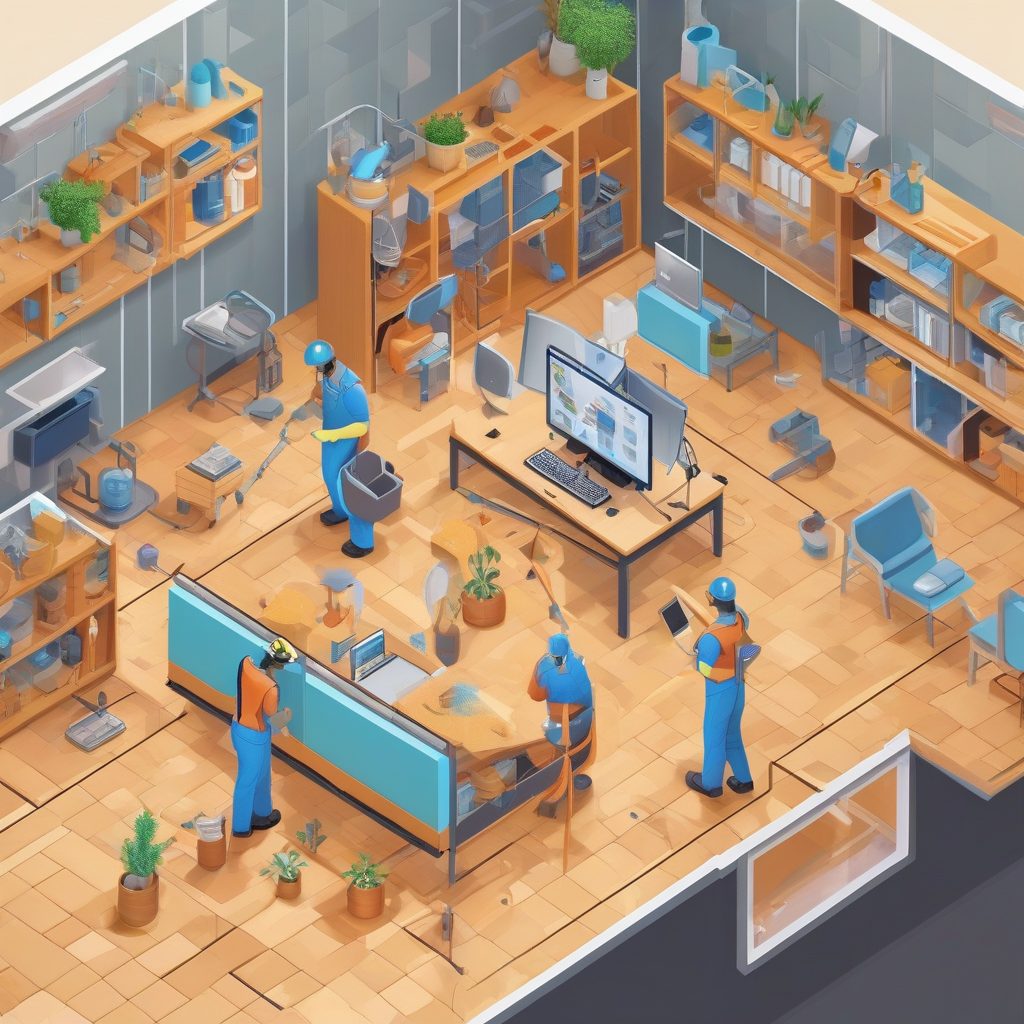 hardwood floor - AI-Powered Floor Care for Remote Workers